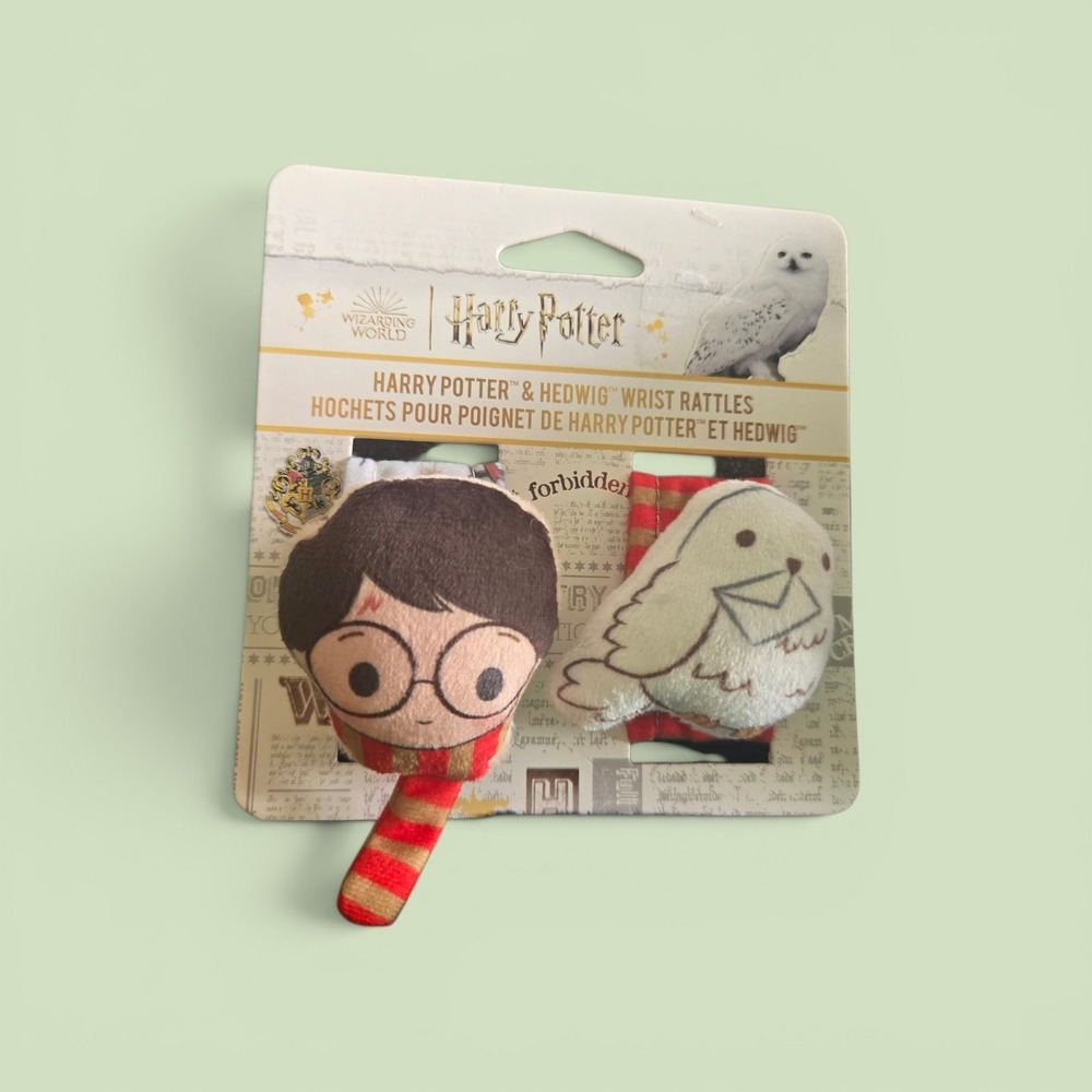 NEW Harry Potter & Hedwig Wrist Rattles Kids Preferred Wizarding World Baby Toy